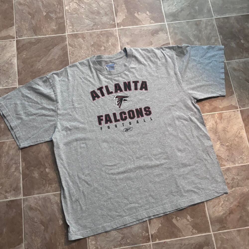 Vintage 2000s Y2K Atlanta falcons baggy oversized Reebok tee, size XXL, no flaws